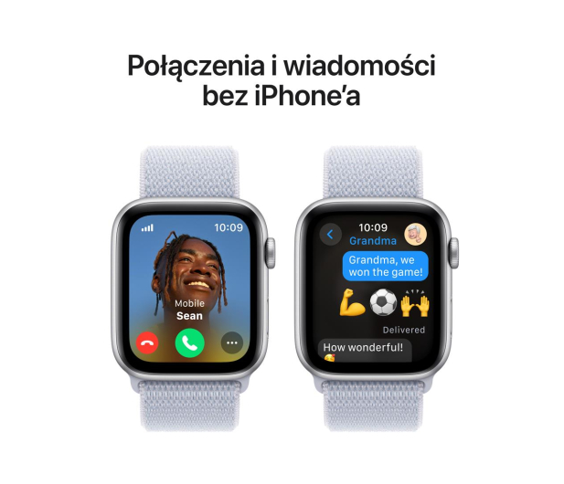 Apple Watch SE 2 44/Srebrne Aluminum/Błękitny Pasek LTE - 1278052 - zdjęcie 4